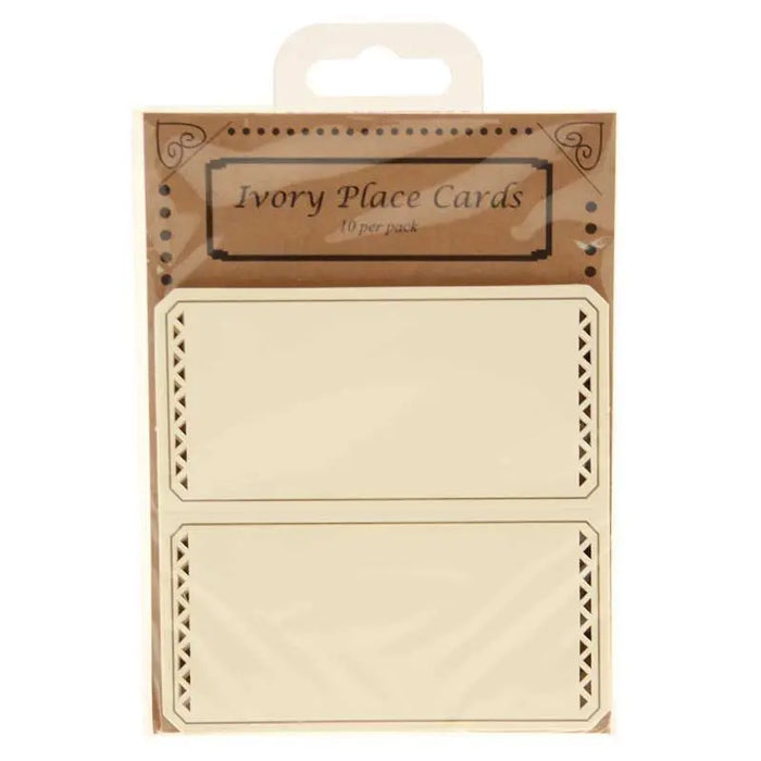 Place Cards - Ivory (Patterned) The Ultimate Balloon And Party Shop Cheltenham & Gloucester Balloons & Fancy Dress 