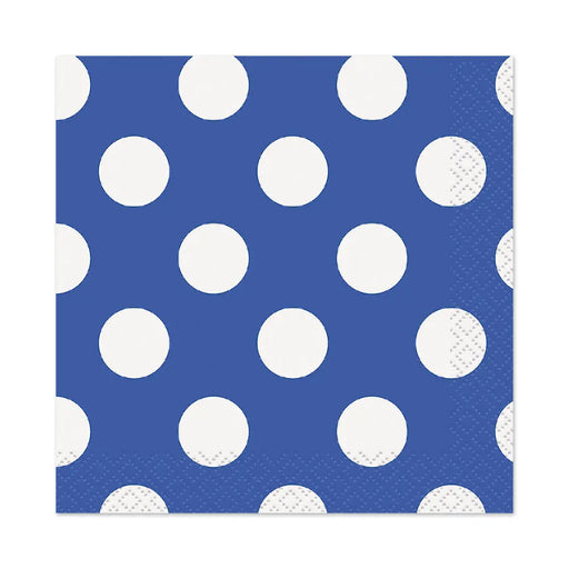Polka Dot Blue Napkins The Ultimate Balloon And Party Shop Cheltenham & Gloucester Balloons & Fancy Dress 