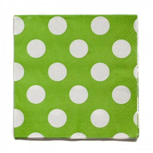 Polka Dot Green Napkins The Ultimate Balloon And Party Shop Cheltenham & Gloucester Balloons & Fancy Dress 