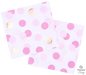 Polka Dot Napkins - Pink/Gold The Ultimate Balloon And Party Shop Cheltenham & Gloucester Balloons & Fancy Dress 