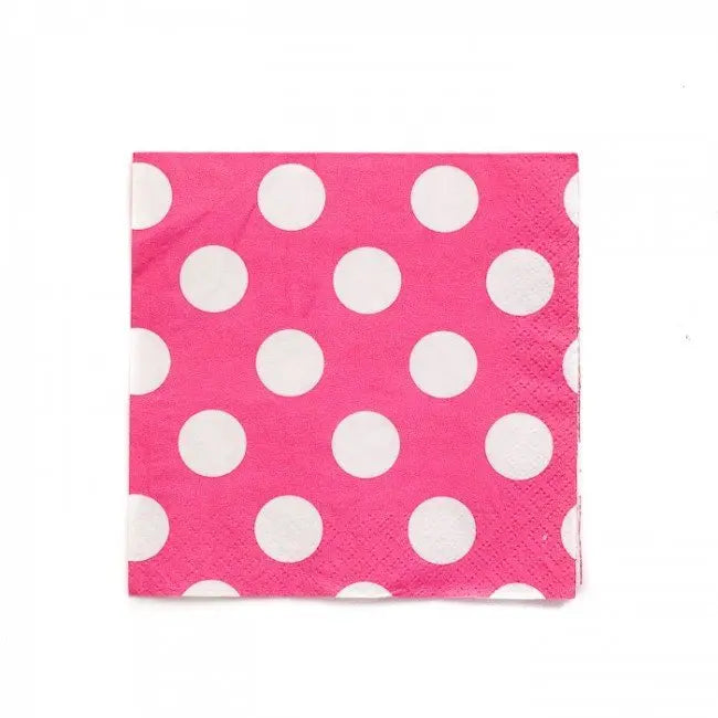 Polka Dot Pink Napkins The Ultimate Balloon And Party Shop Cheltenham & Gloucester Balloons & Fancy Dress 