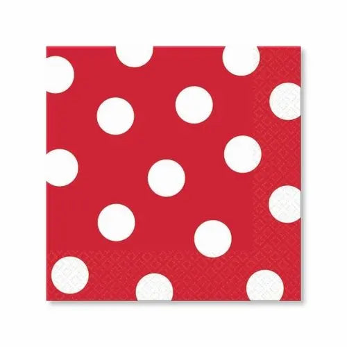 Polka Dot Red Napkins The Ultimate Balloon And Party Shop Cheltenham & Gloucester Balloons & Fancy Dress 