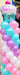 Pretty Pastel Balloon Column with a Sweet Cake Topper The Ultimate Balloon And Party Shop Cheltenham & Gloucester Balloons & Fancy Dress 