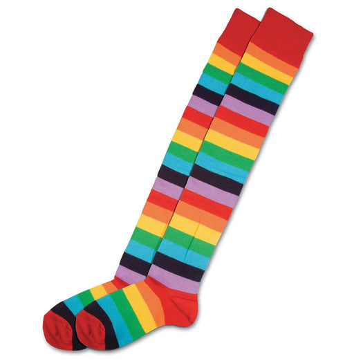 Rainbow Clown Socks The Ultimate Balloon And Party Shop Cheltenham & Gloucester Balloons & Fancy Dress 