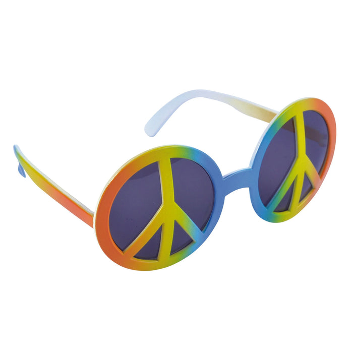Rainbow Peace Sign Glasses The Ultimate Balloon And Party Shop Cheltenham & Gloucester Balloons & Fancy Dress 
