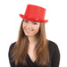 Red Satin Top Hat The Ultimate Balloon And Party Shop Cheltenham & Gloucester Balloons & Fancy Dress 
