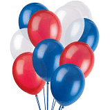 Red White & Blue Balloons & ribbon The Ultimate Balloon And Party Shop Cheltenham & Gloucester Balloons & Fancy Dress 