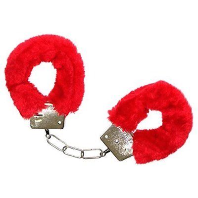 Red Fluffy Handcuffs - The Ultimate Balloon & Party Shop