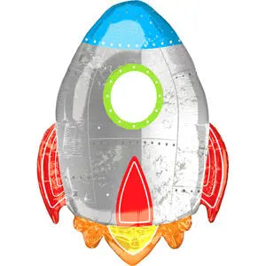 Rocket Super Shape Foil Balloon The Ultimate Balloon And Party Shop Cheltenham & Gloucester Balloons & Fancy Dress 