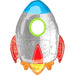 Rocket Super Shape Foil Balloon The Ultimate Balloon And Party Shop Cheltenham & Gloucester Balloons & Fancy Dress 