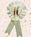 Rose Gold Rosette - Age 40 The Ultimate Balloon And Party Shop Cheltenham & Gloucester Balloons & Fancy Dress 
