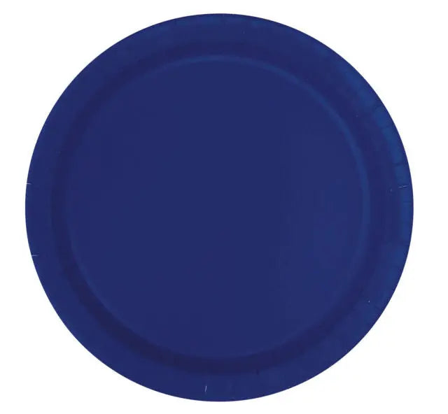 Round Paper Plates - Dark Blue The Ultimate Balloon And Party Shop Cheltenham & Gloucester Balloons & Fancy Dress 