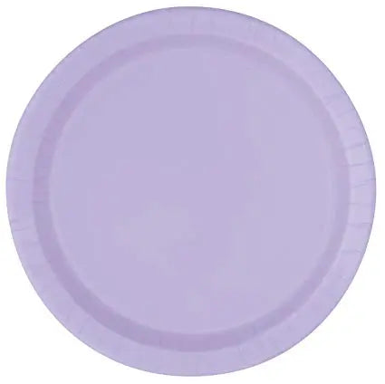Round Paper Plates - Lavender The Ultimate Balloon And Party Shop Cheltenham & Gloucester Balloons & Fancy Dress 