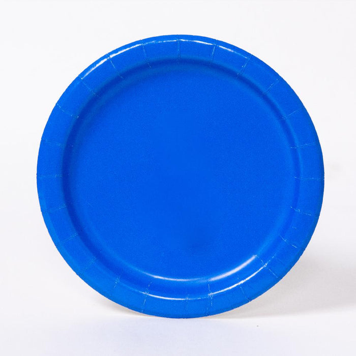 Round Paper Plates - Royal Blue The Ultimate Balloon And Party Shop Cheltenham & Gloucester Balloons & Fancy Dress 