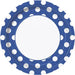 Round Spotty Plates - Blue The Ultimate Balloon And Party Shop Cheltenham & Gloucester Balloons & Fancy Dress 