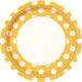 Round Spotty Plates - Yellow The Ultimate Balloon And Party Shop Cheltenham & Gloucester Balloons & Fancy Dress 