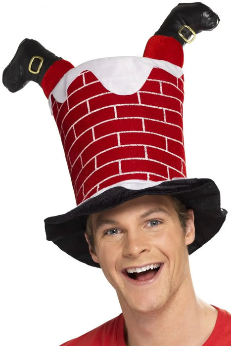 Santa Stuck In Chimney Hat The Ultimate Balloon And Party Shop Cheltenham & Gloucester Balloons & Fancy Dress 