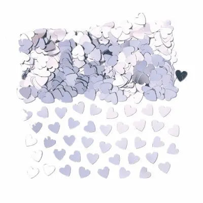 Silver Sparkle Hearts Table Confetti The Ultimate Balloon And Party Shop Cheltenham & Gloucester Balloons & Fancy Dress 