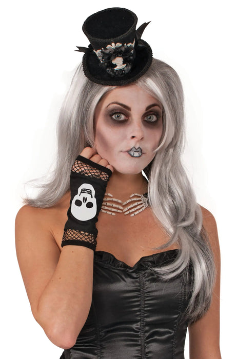 Skull Fingerless Gloves The Ultimate Balloon And Party Shop Cheltenham & Gloucester Balloons & Fancy Dress 
