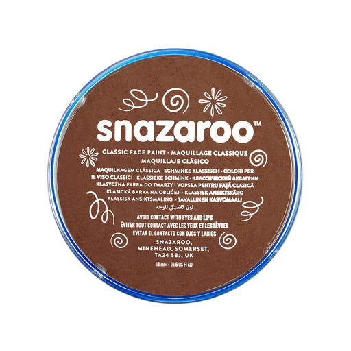 Snazaroo Face Paint - Dark Brown The Ultimate Balloon And Party Shop Cheltenham & Gloucester Balloons & Fancy Dress 