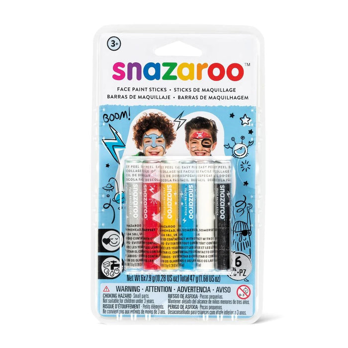 Snazaroo Make Up Sticks - Boys The Ultimate Balloon And Party Shop Cheltenham & Gloucester Balloons & Fancy Dress 