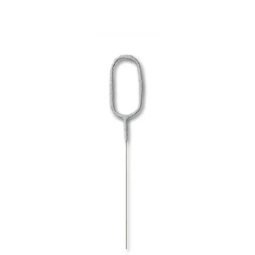 Sparkling Number Candle - 0 The Ultimate Balloon And Party Shop Cheltenham & Gloucester Balloons & Fancy Dress 