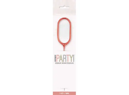 Sparkling Number Candle - 0 The Ultimate Balloon And Party Shop Cheltenham & Gloucester Balloons & Fancy Dress 