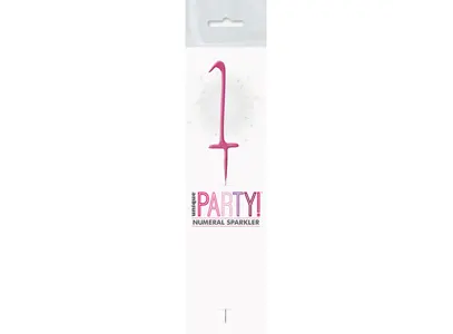 Sparkling Number Candle - 1 The Ultimate Balloon And Party Shop Cheltenham & Gloucester Balloons & Fancy Dress 