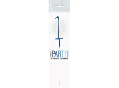 Sparkling Number Candle - 1 The Ultimate Balloon And Party Shop Cheltenham & Gloucester Balloons & Fancy Dress 