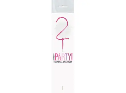 Sparkling Number Candle - 2 The Ultimate Balloon And Party Shop Cheltenham & Gloucester Balloons & Fancy Dress 