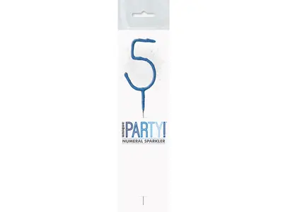 Sparkling Number Candle - 5 The Ultimate Balloon And Party Shop Cheltenham & Gloucester Balloons & Fancy Dress 