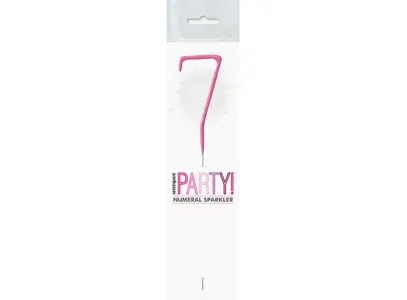 Sparkling Number Candle - 7 The Ultimate Balloon And Party Shop Cheltenham & Gloucester Balloons & Fancy Dress 