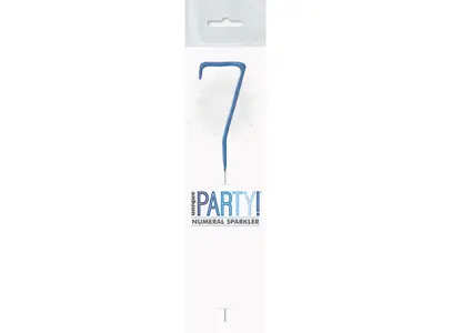 Sparkling Number Candle - 7 The Ultimate Balloon And Party Shop Cheltenham & Gloucester Balloons & Fancy Dress 