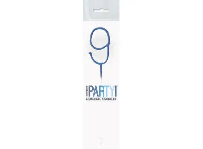 Sparkling Number Candle - 9 The Ultimate Balloon And Party Shop Cheltenham & Gloucester Balloons & Fancy Dress 