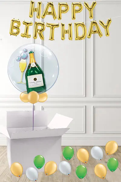 Special Occasion - Champagne Balloon in a Box The Ultimate Balloon And Party Shop Cheltenham & Gloucester Balloons & Fancy Dress 