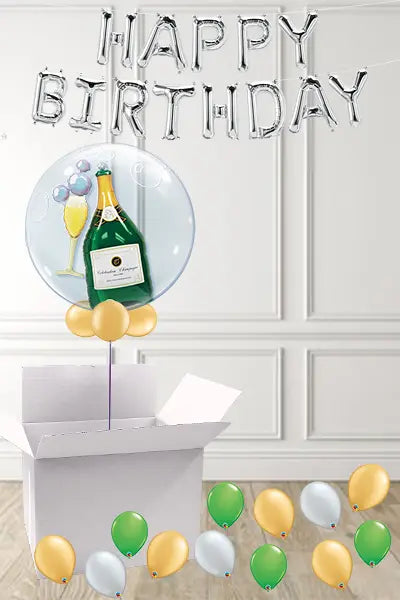 Special Occasion - Champagne Balloon in a Box The Ultimate Balloon And Party Shop Cheltenham & Gloucester Balloons & Fancy Dress 