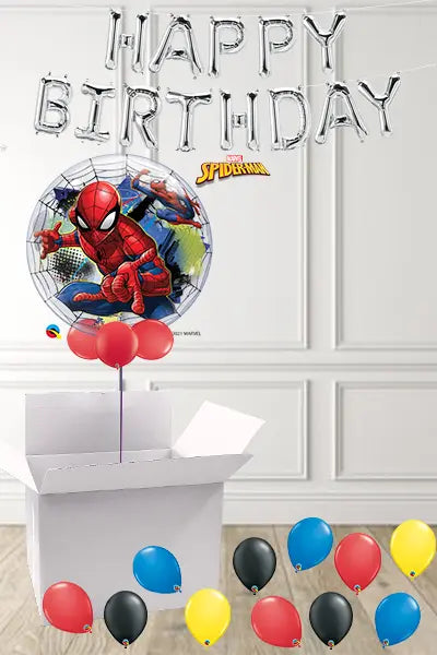Spiderman Bubble in a Box delivered Nationwide The Ultimate Balloon And Party Shop Cheltenham & Gloucester Balloons & Fancy Dress 