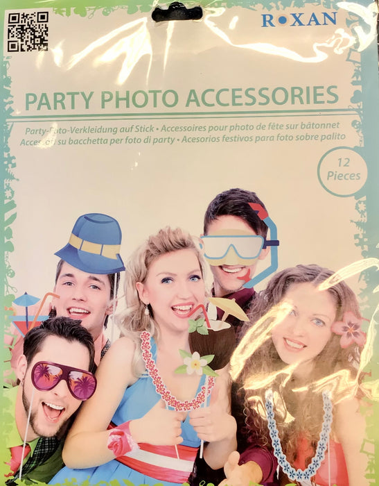 Summer Party Photo Booth Set (12piece) The Ultimate Balloon And Party Shop Cheltenham & Gloucester Balloons & Fancy Dress 
