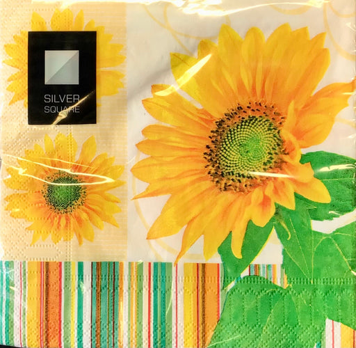 Sun Flower Print Napkins - (20pk) The Ultimate Balloon And Party Shop Cheltenham & Gloucester Balloons & Fancy Dress 