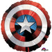 Supershape Captain America Shield Foil Balloon The Ultimate Balloon And Party Shop Cheltenham & Gloucester Balloons & Fancy Dress 