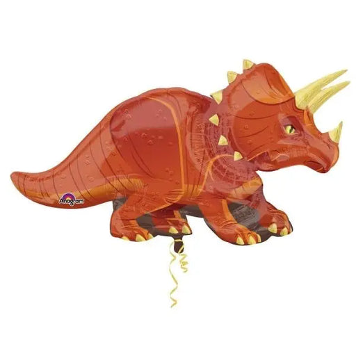 Supershape Foil Dinosaur Printed Balloon - Triceratops The Ultimate Balloon And Party Shop Cheltenham & Gloucester Balloons & Fancy Dress 
