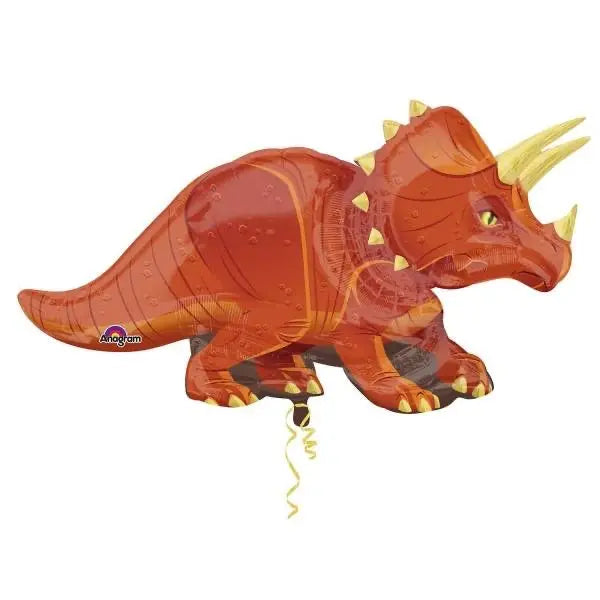 Supershape Foil Dinosaur Printed Balloon - Triceratops The Ultimate Balloon And Party Shop Cheltenham & Gloucester Balloons & Fancy Dress 