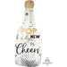 Supershape Foil Happy New Year Champagne Balloon The Ultimate Balloon And Party Shop Cheltenham & Gloucester Balloons & Fancy Dress 
