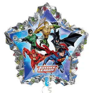 Supershape Justice League Foil Balloon The Ultimate Balloon And Party Shop Cheltenham & Gloucester Balloons & Fancy Dress 
