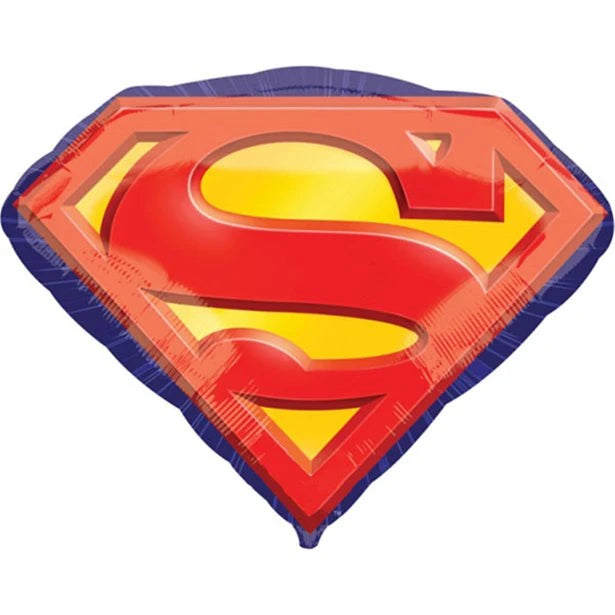 Supershape Superman Logo Foil Balloon The Ultimate Balloon And Party Shop Cheltenham & Gloucester Balloons & Fancy Dress 
