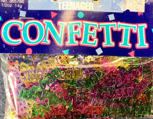 Teenager Birthday Table Confetti -  Multicoloured The Ultimate Balloon And Party Shop Cheltenham & Gloucester Balloons & Fancy Dress 