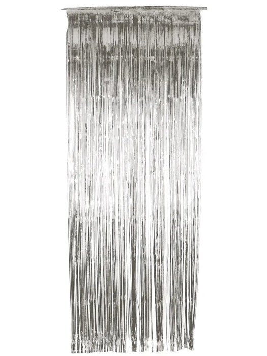 Tinsel Curtain - Silver The Ultimate Balloon And Party Shop Cheltenham & Gloucester Balloons & Fancy Dress 