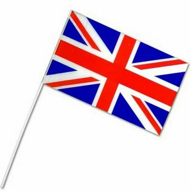 Union Jack Hand Waving Flag - Plastic The Ultimate Balloon And Party Shop Cheltenham & Gloucester Balloons & Fancy Dress 