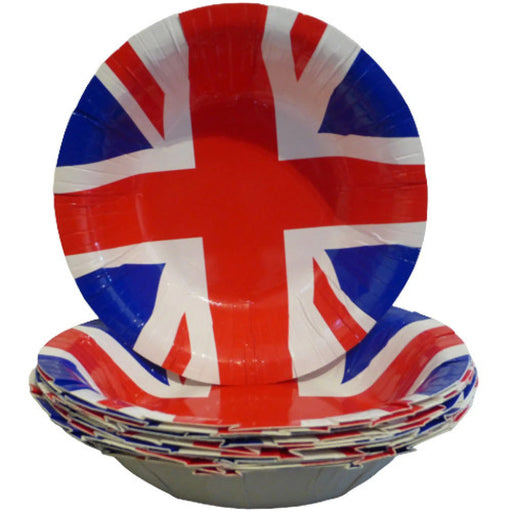 Union Jack bowls (6) The Ultimate Balloon And Party Shop Cheltenham & Gloucester Balloons & Fancy Dress 
