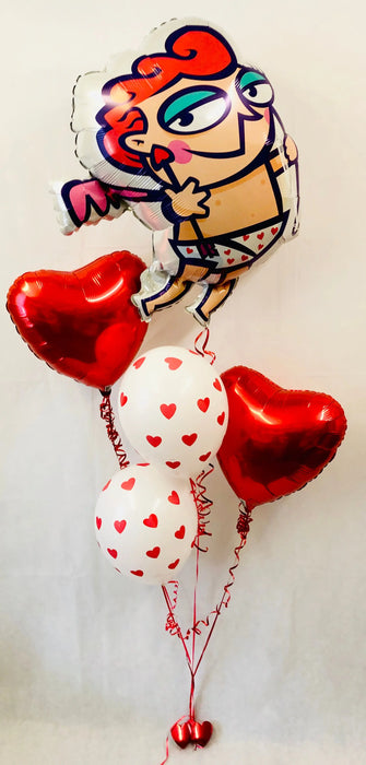 Valentine's Cupid Mixed Balloon Display The Ultimate Balloon And Party Shop Cheltenham & Gloucester Balloons & Fancy Dress 